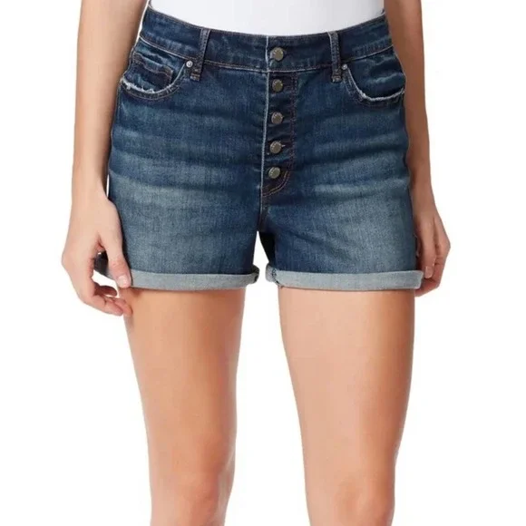 NWT FRAYED Deep End High Rise Denim Short, size 30 - Picture 9 of 9